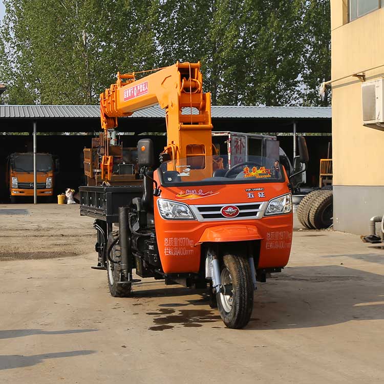 五征3吨三轮车吊车 三马子背背吊 园林自备吊 三轮吊车价格