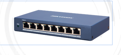 DS-3E1508-E 海康威视8口千兆轻网管以太网交换机 金属外壳