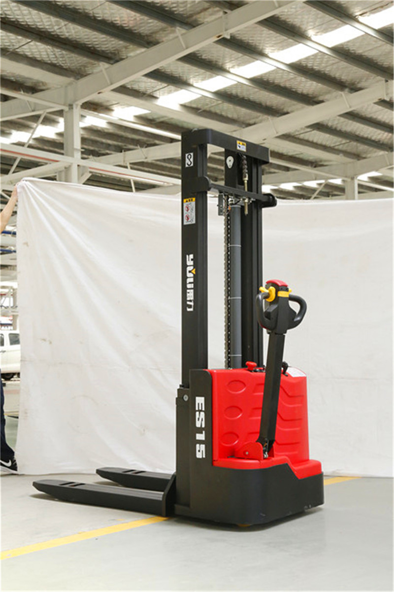 1吨2吨全电动堆高车山东托盘堆垛车江苏步行式叉车