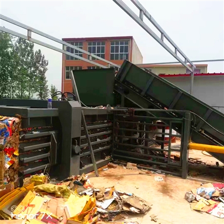 河北卧式液压打包机 120吨卧式废纸打包机厂家