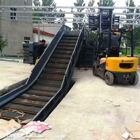 鲁丰 120吨卧式液压打包机 卧式废纸打包机 液压废纸壳打包机价格