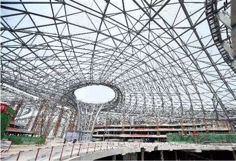 厂家直发节点网架加工厂家单排柱网架加工报价环宇钢构