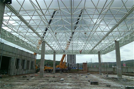 厂家直发节点网架加工厂家单排柱网架加工报价环宇钢构