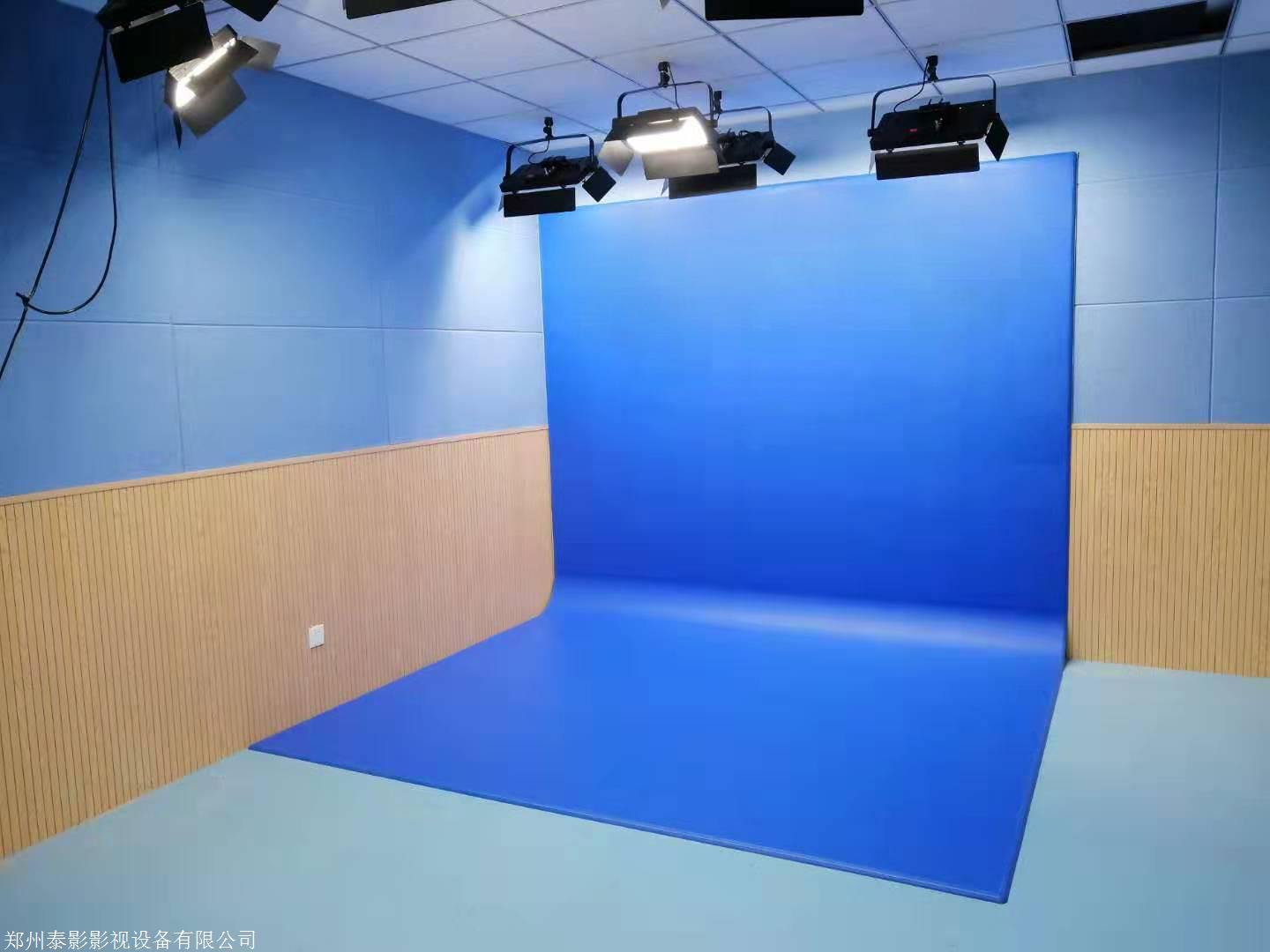 l型免漆拼接蓝箱直播间影棚虚拟演播室无需rosco抠像漆绿箱