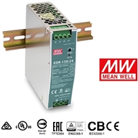 原装台湾明纬导轨式开关电源TUV认证EDR-150-24V现货