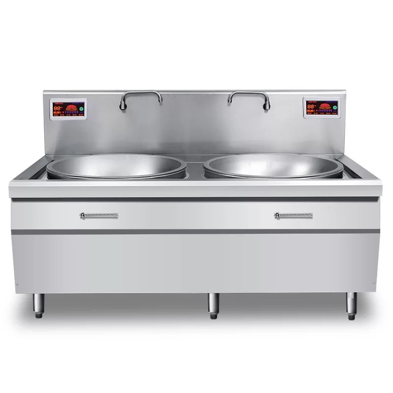 大型电炒锅双头