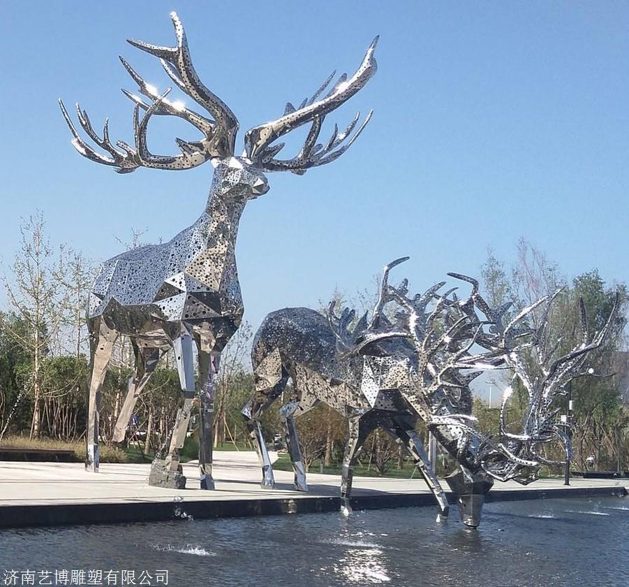 洛阳不锈钢雕塑制作厂家 不锈钢广场雕塑 不锈钢抽象雕塑