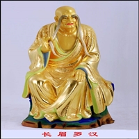 世隆十八罗汉制作 铸铜降龙罗汉雕塑 铜佛像摆件
