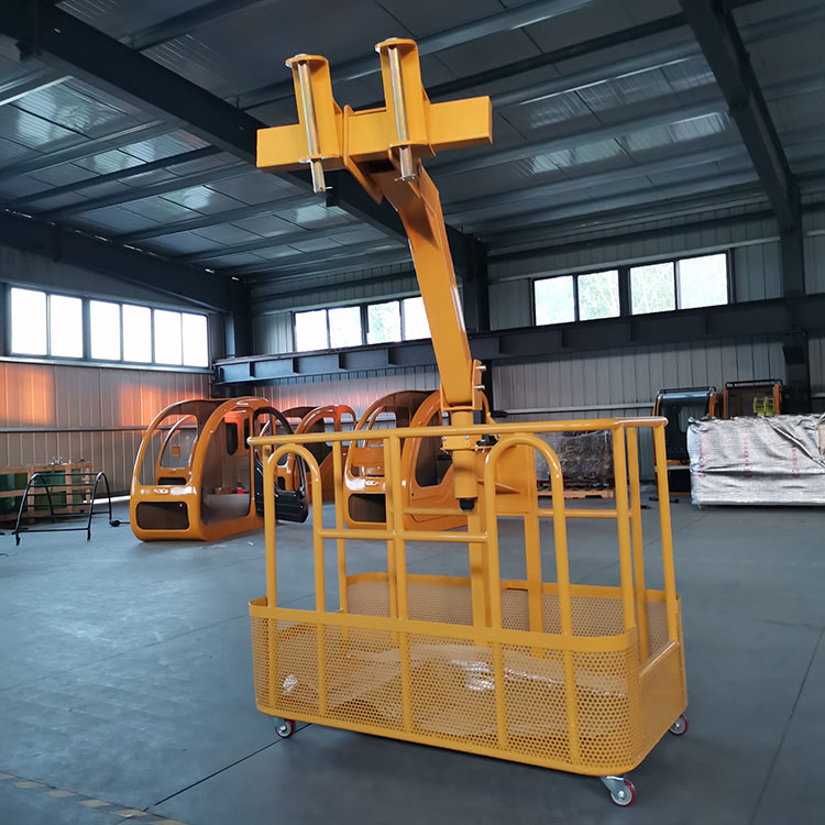 厂家直销吊车吊篮定制吊车专用顶筐户外施工加厚吊篮
