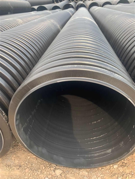 西安高密度聚乙烯hdpe双壁波纹管厂家直销大量现货