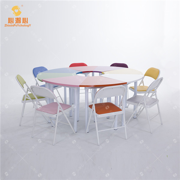河南学校活动室团体活动桌椅主要特点团体活动辅导桌椅价格