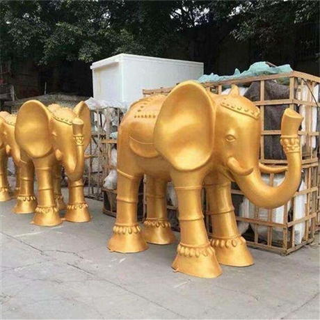 大象铜雕塑 铸铜广场动物象雕塑 公园动物园摆件