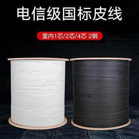 长光通信供应哈尔滨/长春/沈阳1芯2钢丝电信级国标皮线光缆