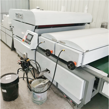 济宁瓷砖大理石uv淋涂机设备 坚硬耐磨 广告板盖膜淋涂线 淋涂机