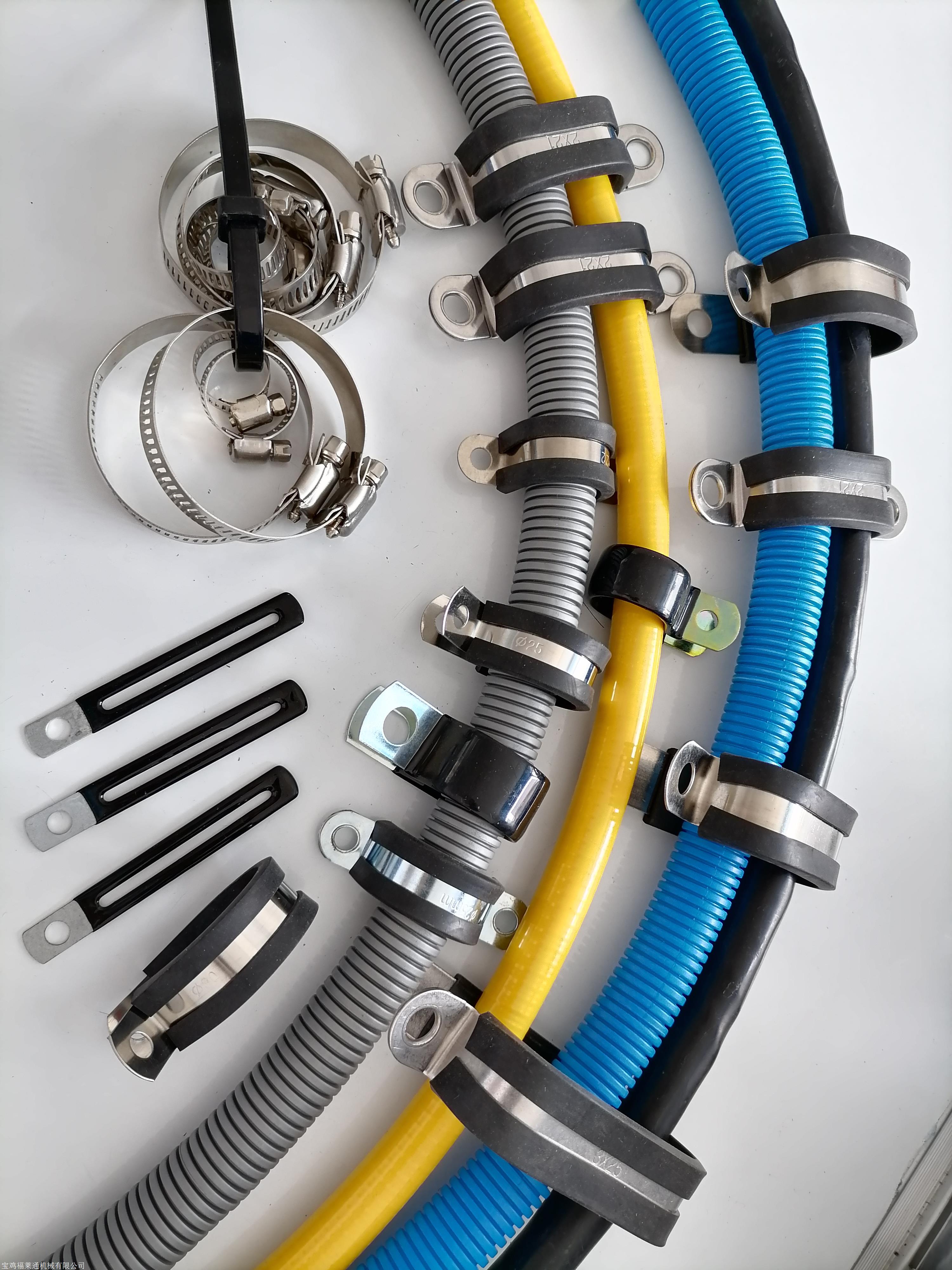 厂家平凉汽车线束卡Φ10mm金属软管紧固夹价格