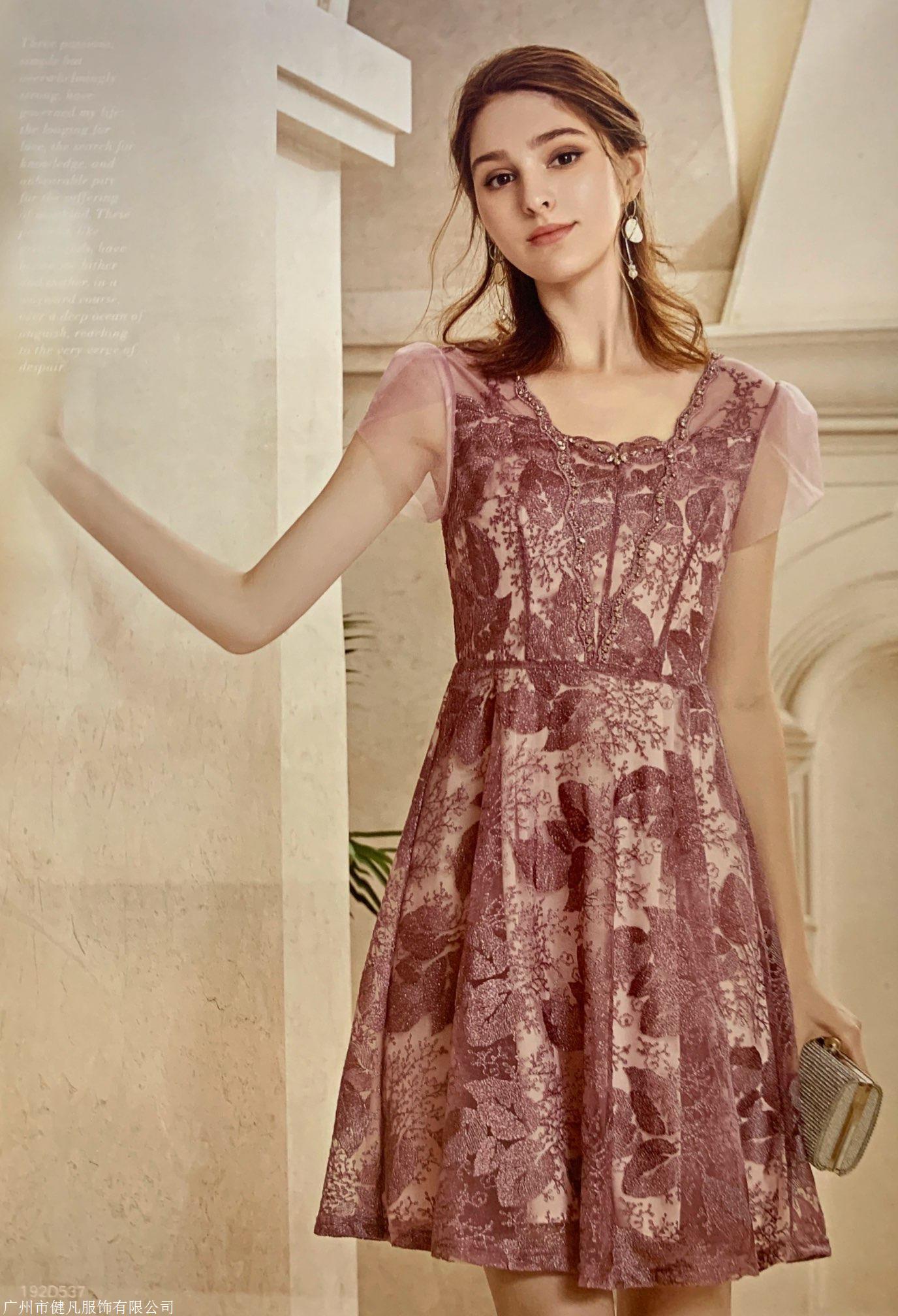 蕾丝刺绣连衣裙 宫廷风时尚女装 雪纺衫 休闲上衣 木帛品牌女装