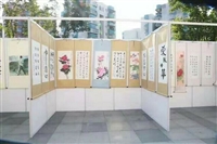 东莞挂画展板出租 屏风折叠展板搭建 东莞展板搭建工厂