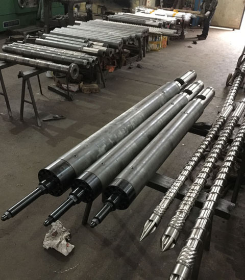 注塑机螺杆翻新_普通注塑机螺杆_65熔喷布机单螺杆