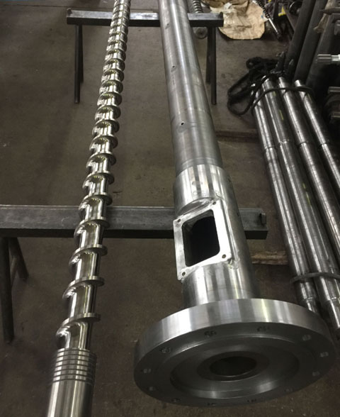 半自动吹瓶机螺杆_注塑机螺杆材质_65熔喷布机单螺杆