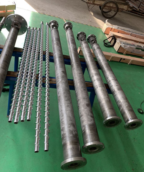 广州挤出机螺杆_成型机螺杆不能转什么问题_65熔喷布机单螺杆