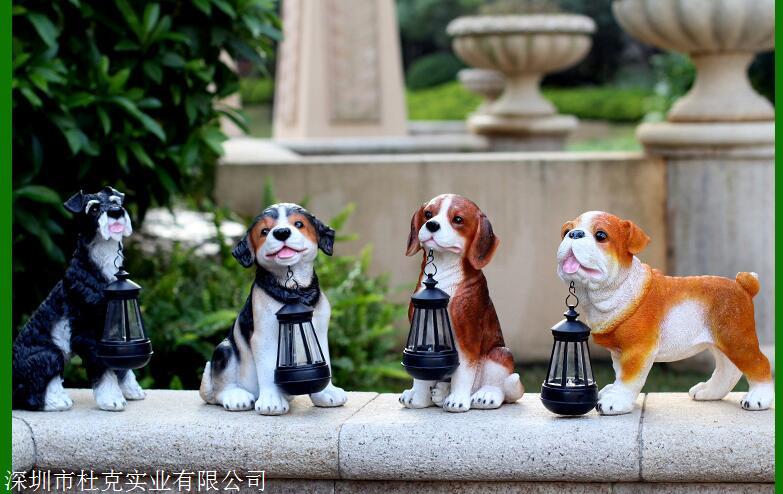 玻璃钢狗雕塑定制花园小品草坪庭院动物摆件