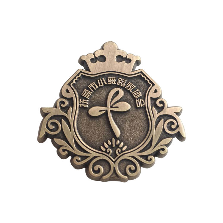 厂家制金属作异形胸章 创意舞蹈学校徽章定做 个性功勋章定制