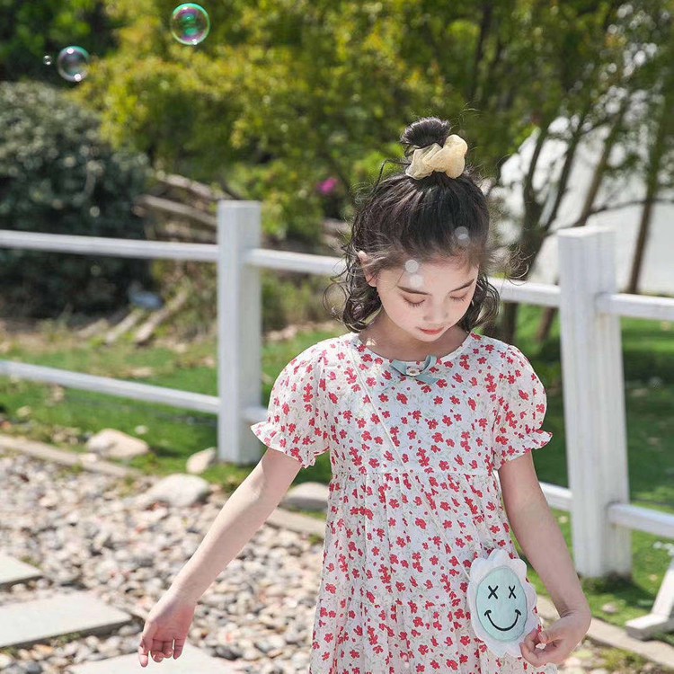 洛一童装童裙批发 品牌服装尾货批发 木子西 童装裙子