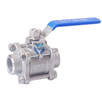 Q61F三片式焊接球阀、对焊式、承插焊球阀