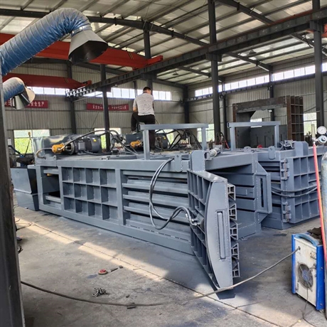 河南大型卧式废纸液压打包机 120吨卧式打包机厂家