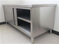 加厚不锈钢焊接拉门工作台   焊接打荷台  打荷台