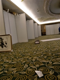 八棱柱书画展板，书画展板，写字楼宣传展板