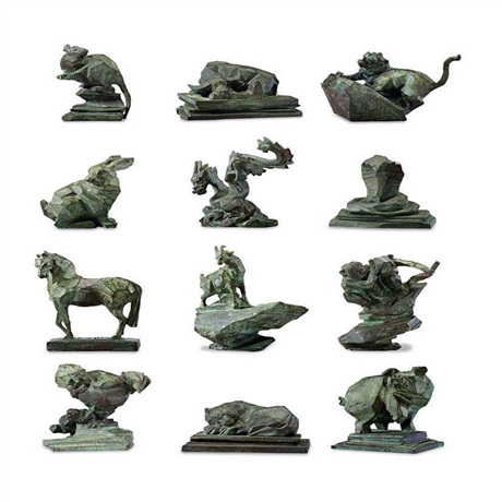 纯铜十二生肖摆件 铜铸动物雕塑 厂家批发动物摆件