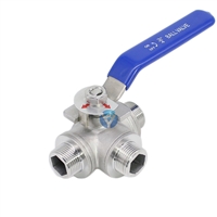 外螺纹三通球阀、精品不锈钢外丝球阀