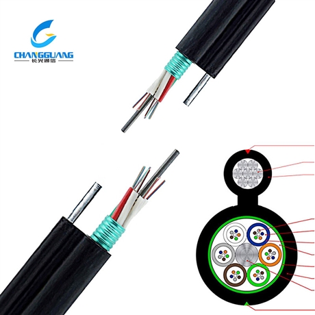 自承式架空光缆GYTC8A 钢丝吊线自承式8字铠装光缆