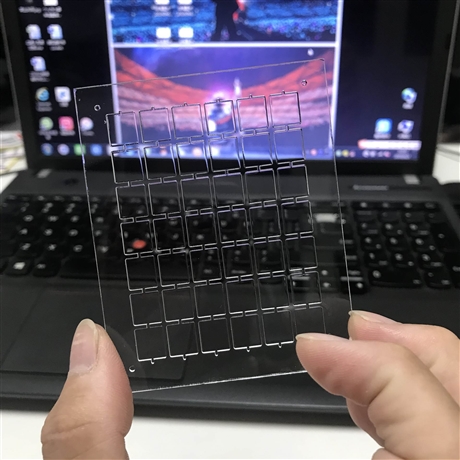 健鸿加工凹槽蚀刻玻璃处理 玻璃蚀刻 