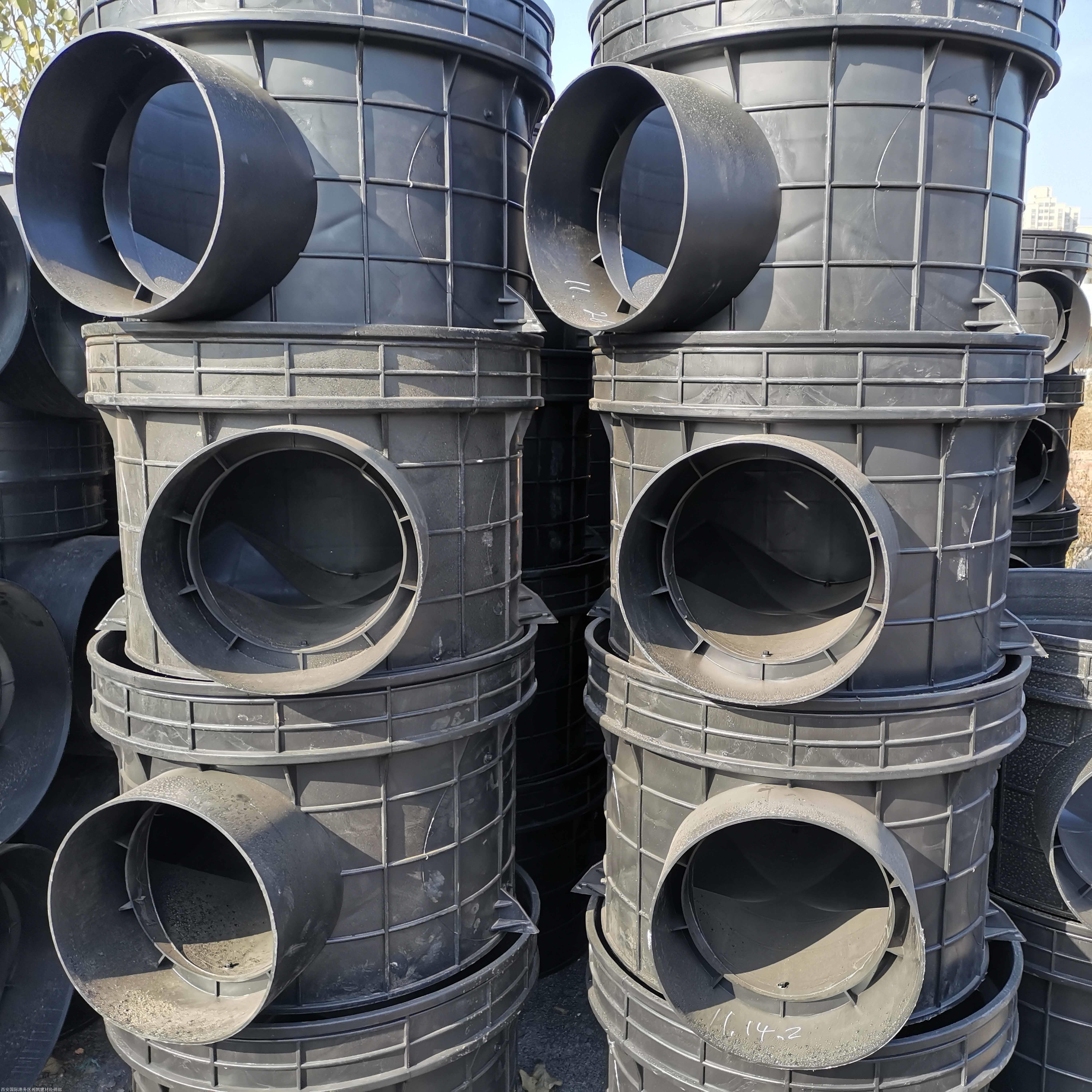 陕西三原联塑厂家供应pe检查井hdpe市政检查井pe排水检查井