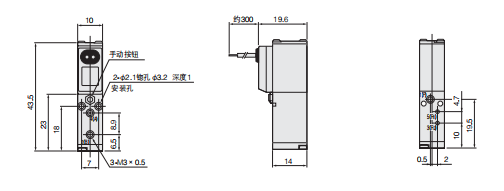 概述KOGANEI小金井A010-4E1 DC24V电磁阀