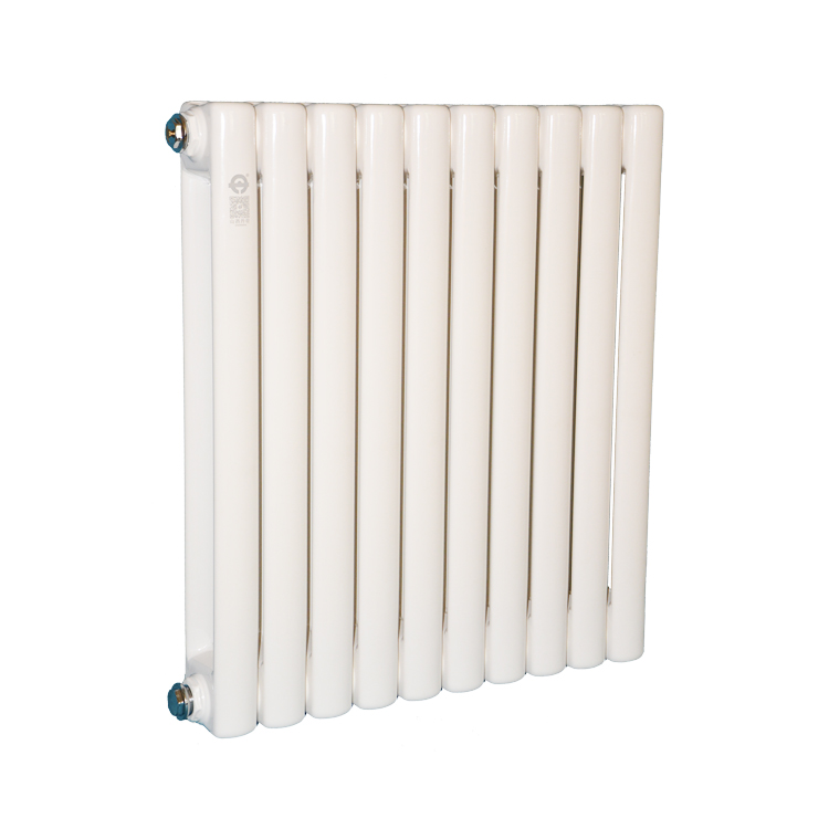 山西厂家钢二柱50方圆头方头 大水道散热器节能环保暖气片 