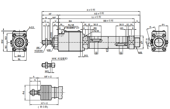 CKD气缸ULK-V-FA-20-50-3-T0H-T性能要点