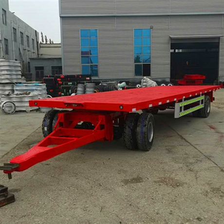 5米6米7米转盘全挂车 滚珠转盘平板拖车厂家 定做价格