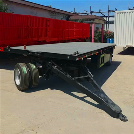 全挂式牵引平板车拖挂式房车底盘6米转盘全挂拖车价格