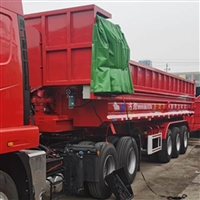 沙石运输电动篷布后翻自卸车 新款环保挂车