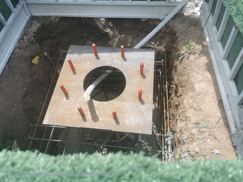 6米监控立杆水泥基础图片