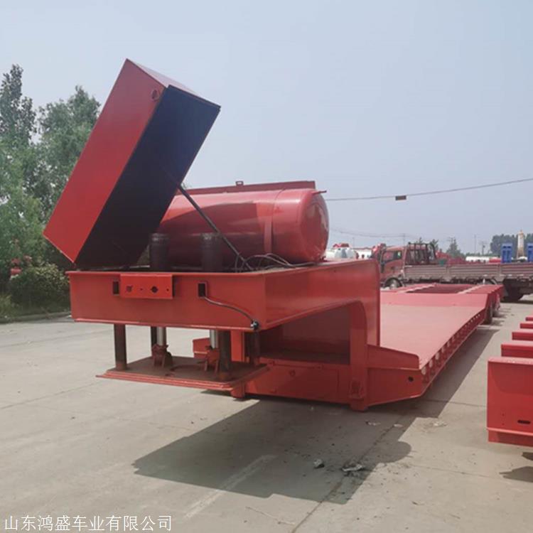 四线八轴 五线十轴 六线十二轴低平板半挂车 可抽拉拼接转向 