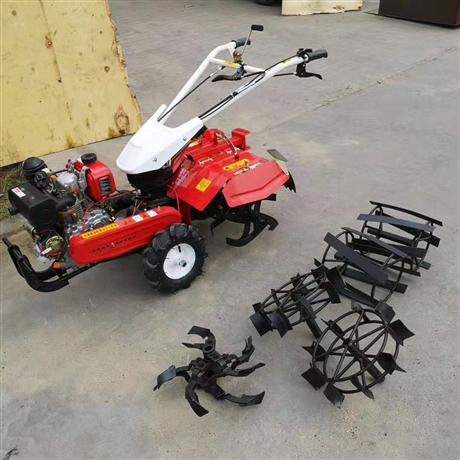 汽油两驱微耕机 四驱后旋微耕机 小型7.5马力旋耕机 