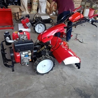  四驱微耕机 自走式田园管理机 柴油小型旋耕耕地开沟培土机