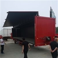  轻量化飞翼厢式半挂车  三桥展翼式半挂车 技术成熟