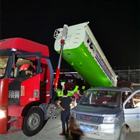 8.5罐式后翻自卸车 9.6米半挂罐式自卸车价格  