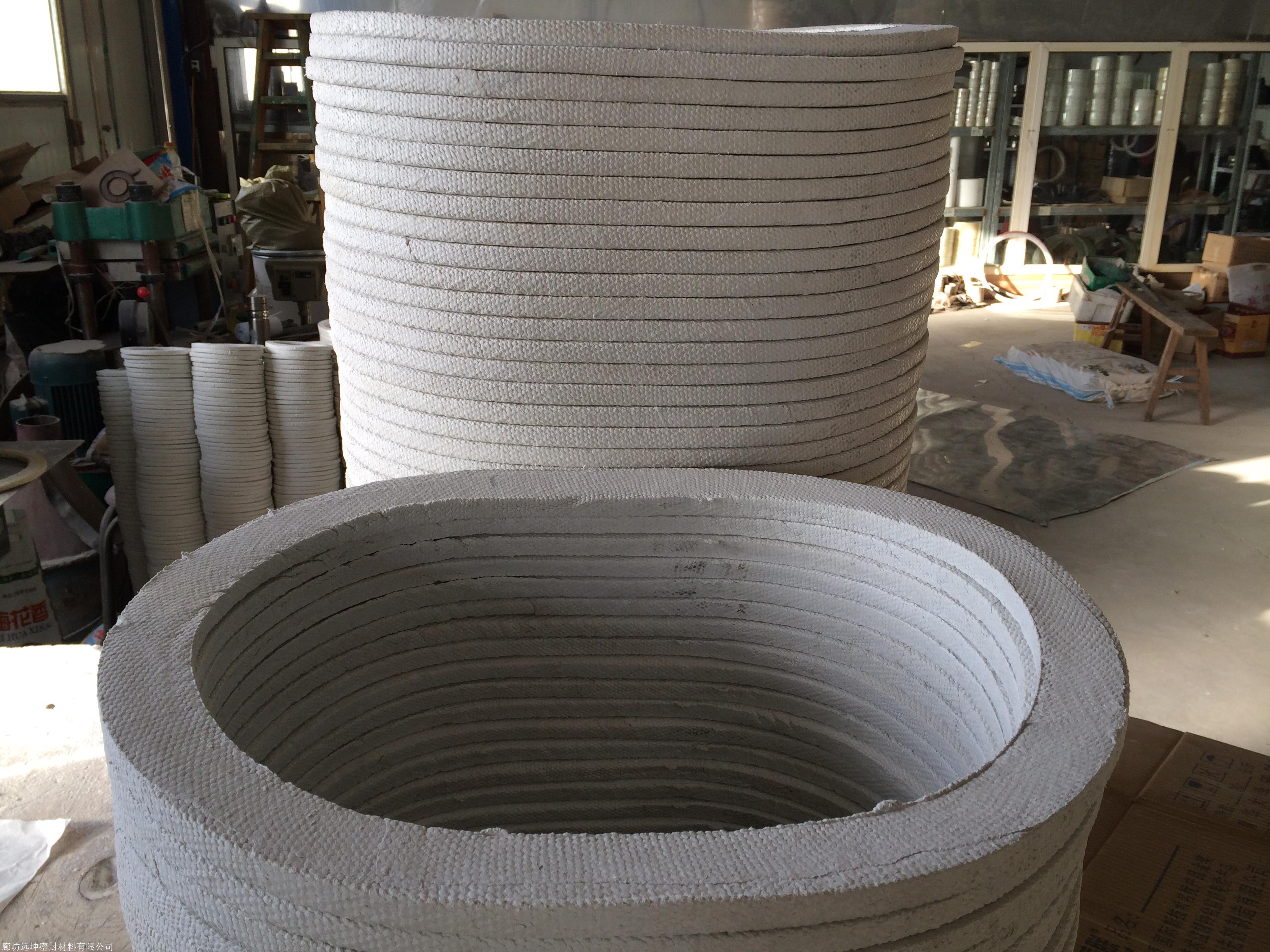厂家加工四氟夹包石棉布垫片四氟夹包垫1型石棉冷凝器垫