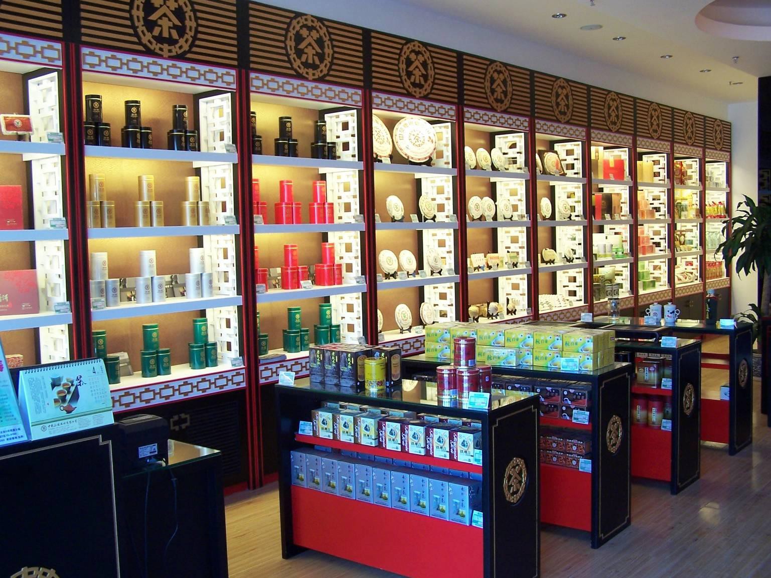 定做木制烤漆展示柜 商品陈列柜 中岛架